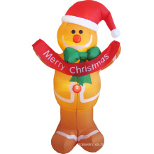 Pan de jengibre inflable de Navidad barato para decoración